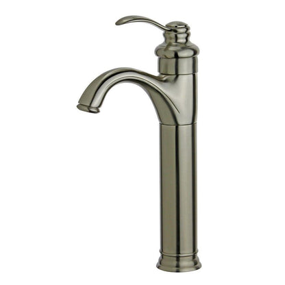 Bellaterra Madrid Single Handle Bathroom Vanity Faucet 10118A2-BN-WO (Brushed Nickel)