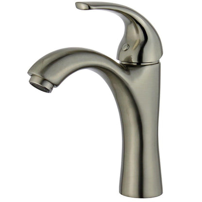 Bellaterra Seville Single Handle Bathroom Vanity Faucet 10165B1-BN-WO (Brushed Nickel)