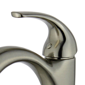 Bellaterra Seville Single Handle Bathroom Vanity Faucet 10165B1-BN-WO (Brushed Nickel)