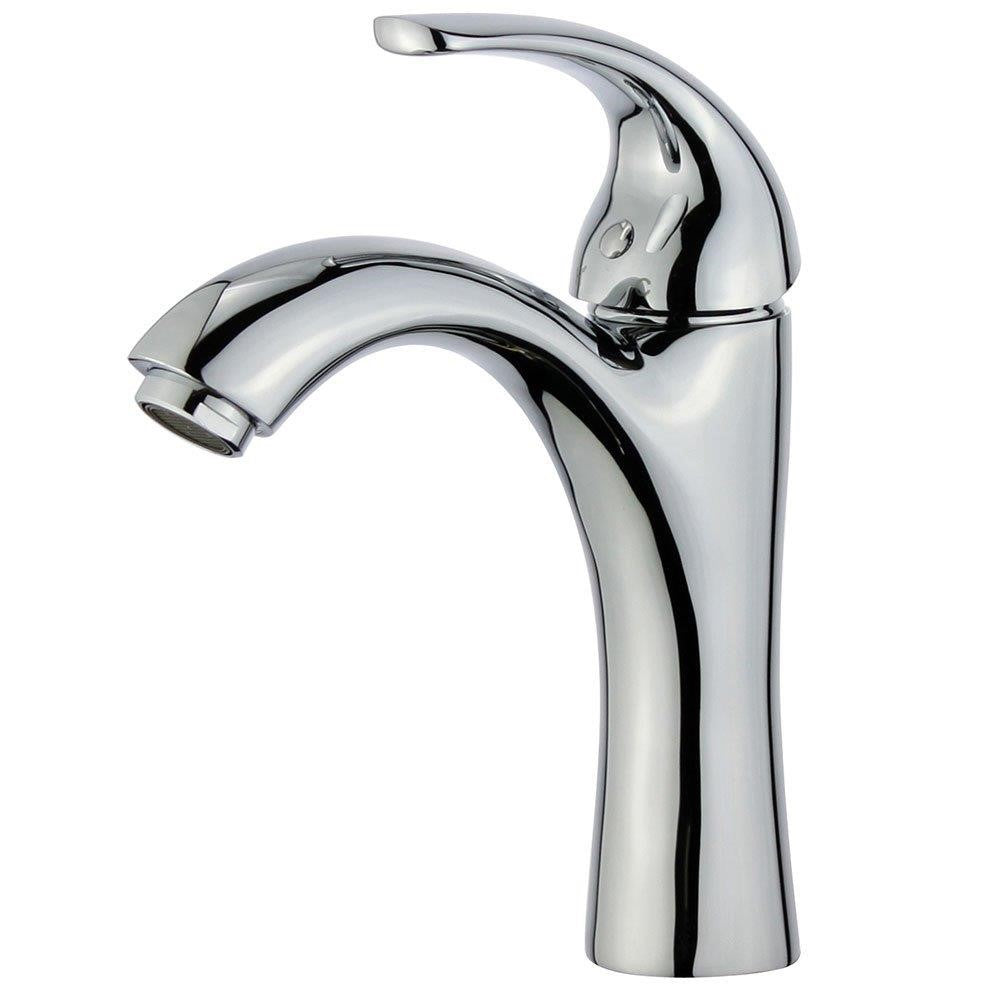 Bellaterra Seville Single Handle Bathroom Vanity Faucet 10165B1-PC-WO (Polished Chrome)