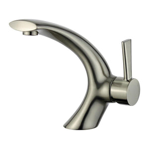 Bellaterra Bilbao Single Handle Bathroom Vanity Faucet 10165T2-BN-WO (Brushed Nickel)
