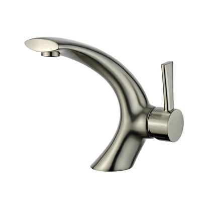 Bellaterra Bilbao Single Handle Bathroom Vanity Faucet 10165T2-BN-WO (Brushed Nickel)