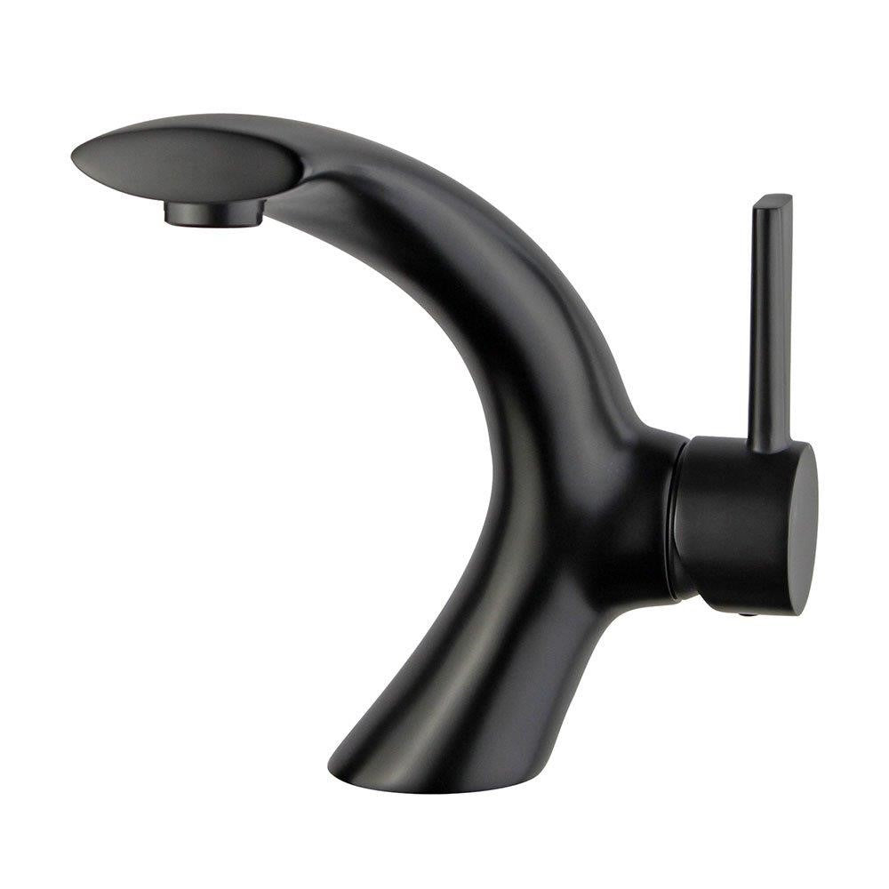 Bellaterra Bilbao Single Handle Bathroom Vanity Faucet 10165T2-NB-W (New Black)