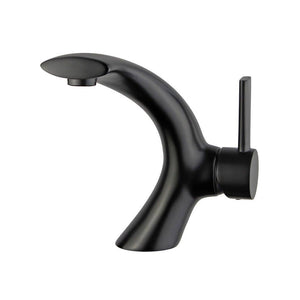 Bellaterra Bilbao Single Handle Bathroom Vanity Faucet 10165T2-NB-W (New Black)