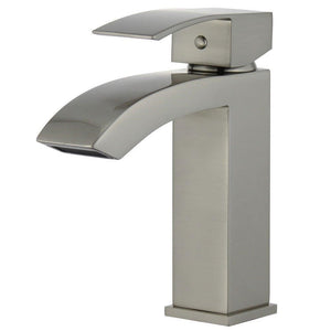 Bellaterra Cordoba Single Handle Bathroom Vanity Faucet 10166-BN-WO (Brushed Nickel)