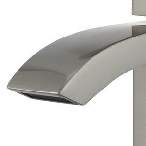 Bellaterra Cordoba Single Handle Bathroom Vanity Faucet 10166-BN-W (Brushed Nickel)