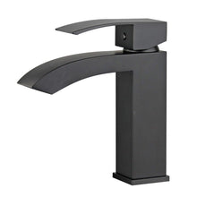 Load image into Gallery viewer, Bellaterra Cordoba Single Handle Bathroom Vanity Faucet 10166-NB-WO (New Black)