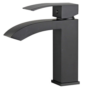 Bellaterra Cordoba Single Handle Bathroom Vanity Faucet 10166-NB-W (New Black)