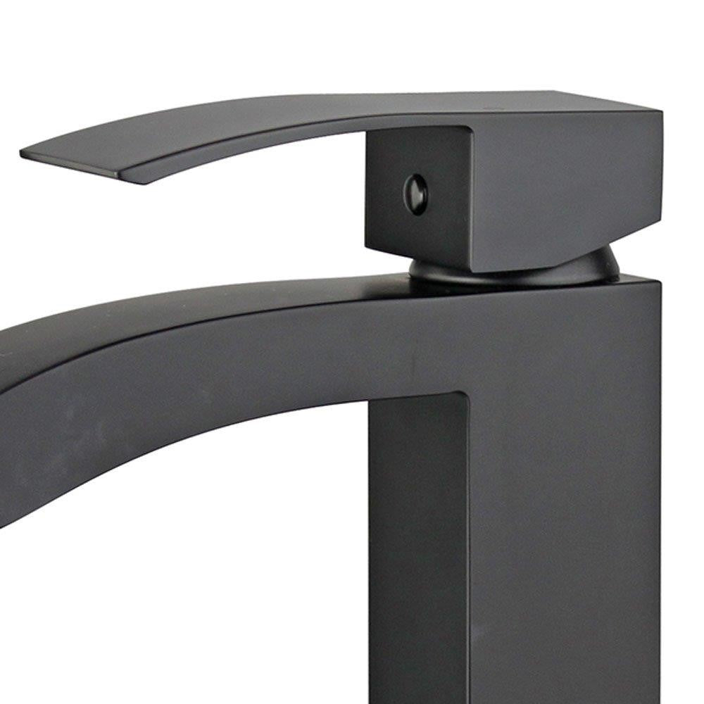 Bellaterra Cordoba Single Handle Bathroom Vanity Faucet 10166-NB-W (New Black)