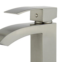 Load image into Gallery viewer, Bellaterra Palma Single Handle Bathroom Vanity Faucet 10166A1-BN-WO (Brushed Nickel)