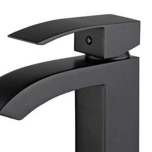 Bellaterra Palma Single Handle Bathroom Vanity Faucet 10166A1-NB-W (New Black)