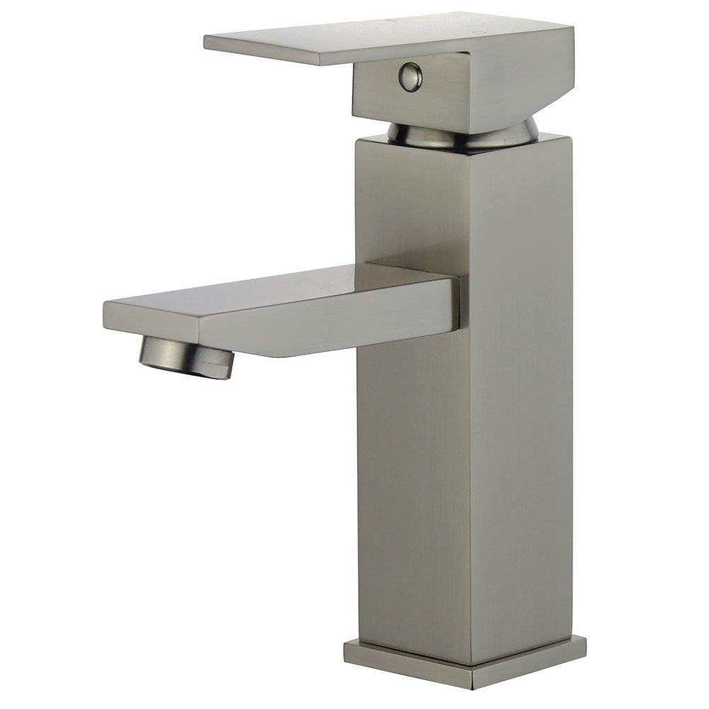 Bellaterra Granada Single Handle Bathroom Vanity Faucet 10167-BN-WO (Brushed Nickel)