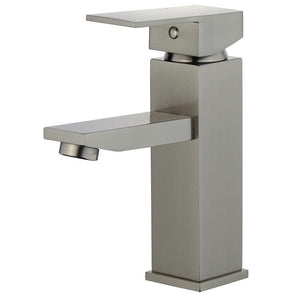 Bellaterra Granada Single Handle Bathroom Vanity Faucet 10167-BN-W (Brushed Nickel)