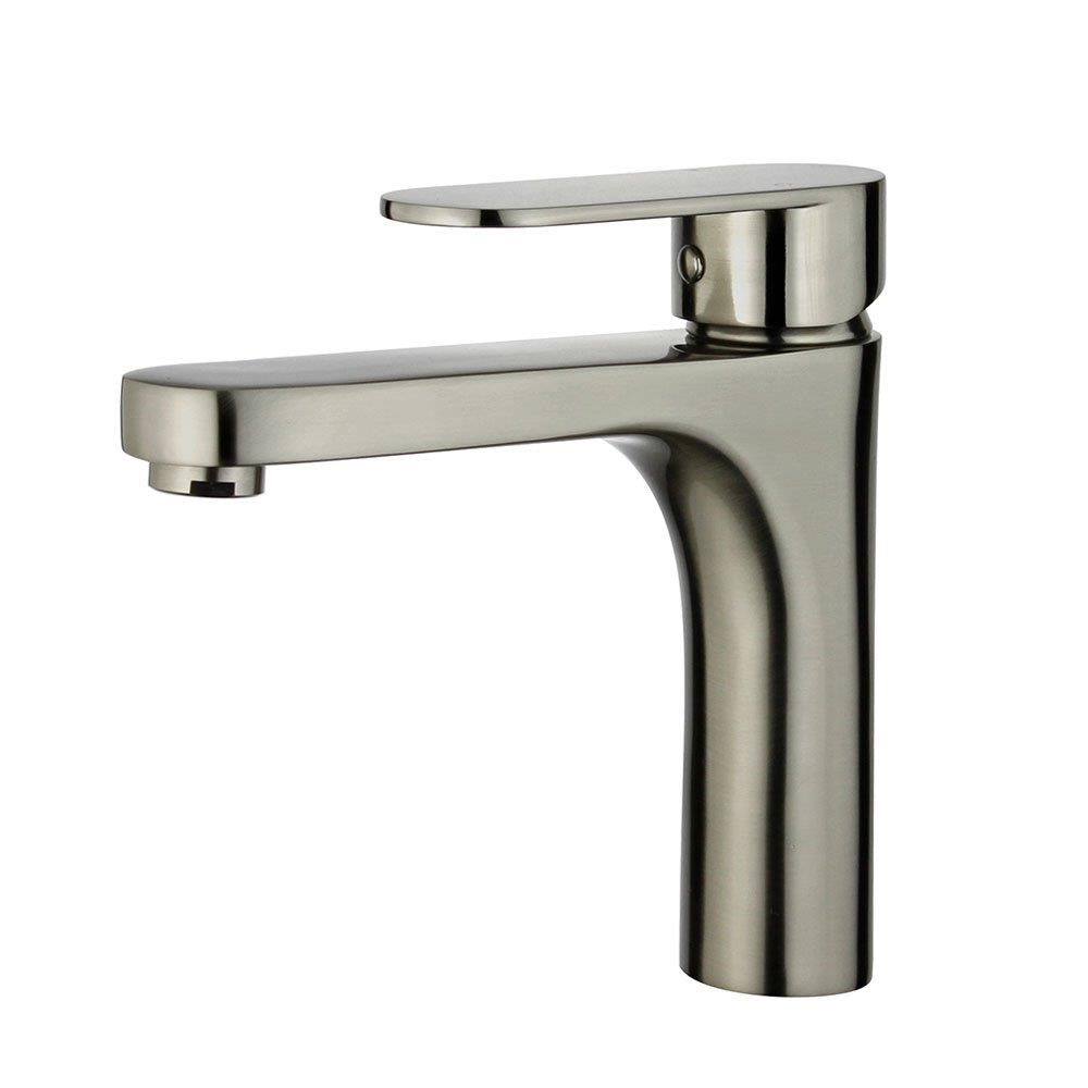 Bellaterra Donostia Single Handle Bathroom Vanity Faucet 10167N1-BN-W (Brushed Nickel)