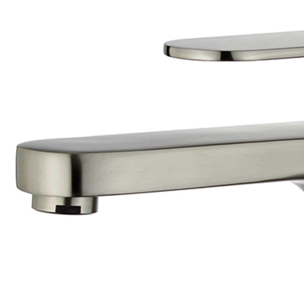 Bellaterra Donostia Single Handle Bathroom Vanity Faucet 10167N1-BN-W (Brushed Nickel)