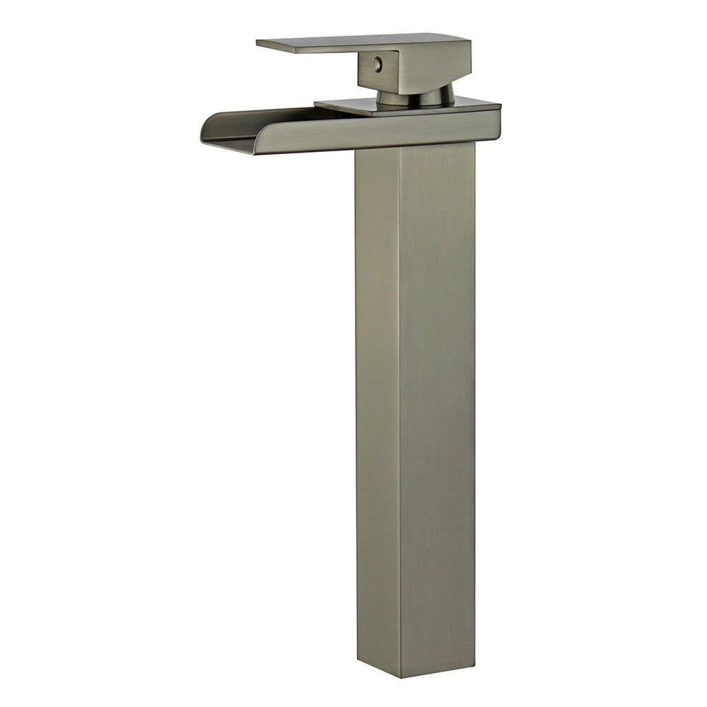 Bellaterra Oviedo Single Handle Bathroom Vanity Faucet 10167N5-BN-WO (Brushed Nickel)