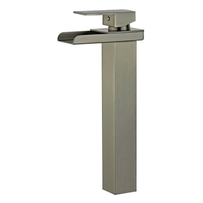 Bellaterra Oviedo Single Handle Bathroom Vanity Faucet 10167N5-BN-WO (Brushed Nickel)