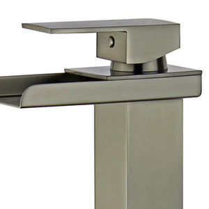 Bellaterra Oviedo Single Handle Bathroom Vanity Faucet 10167N5-BN-WO (Brushed Nickel)