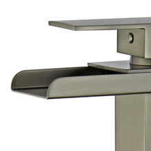 Load image into Gallery viewer, Bellaterra Oviedo Single Handle Bathroom Vanity Faucet 10167N5-BN-WO (Brushed Nickel)