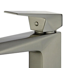 Load image into Gallery viewer, Bellaterra Valencia Single Handle Bathroom Vanity Faucet 10167P1-BN-WO (Brushed Nickel)