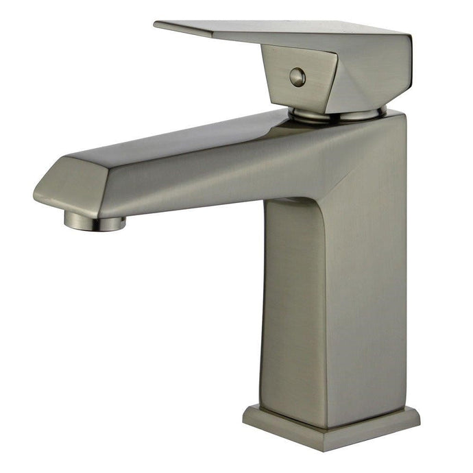 Bellaterra Valencia Single Handle Bathroom Vanity Faucet 10167P1-BN-W (Brushed Nickel)