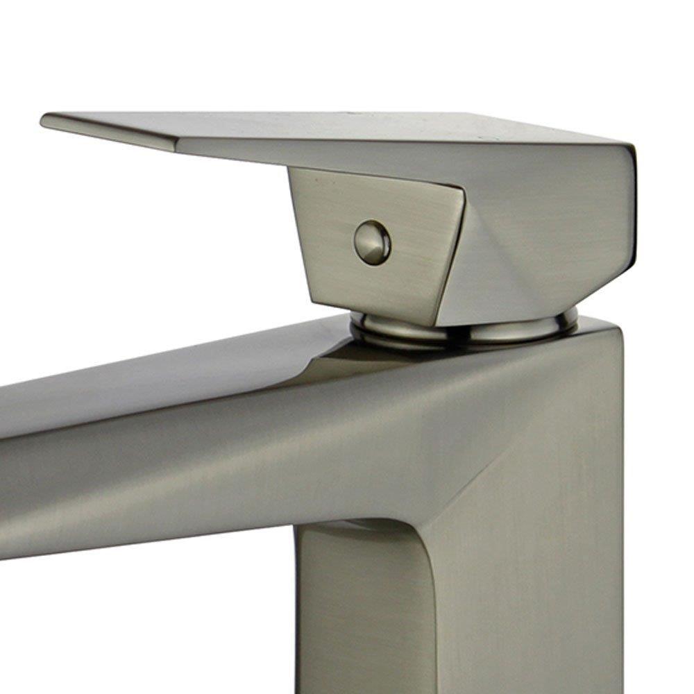 Bellaterra Valencia Single Handle Bathroom Vanity Faucet 10167P1-BN-W (Brushed Nickel)