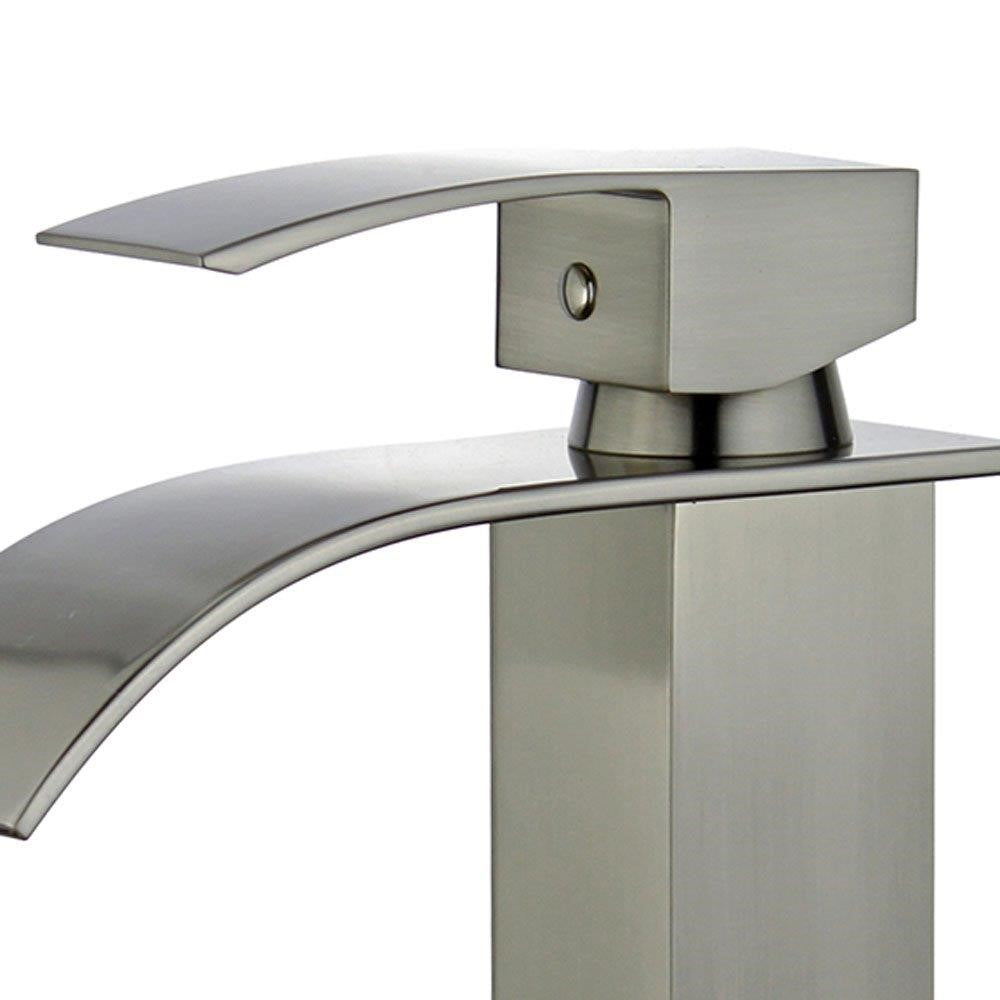 Bellaterra Santiago 7" Single Handle Bathroom Vanity Faucet 10167P4 Brushed Nickel