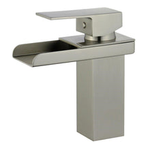Load image into Gallery viewer, Bellaterra Pampalona Single Handle Bathroom Vanity Faucet 10167P5-BN-WO (Brushed Nickel)