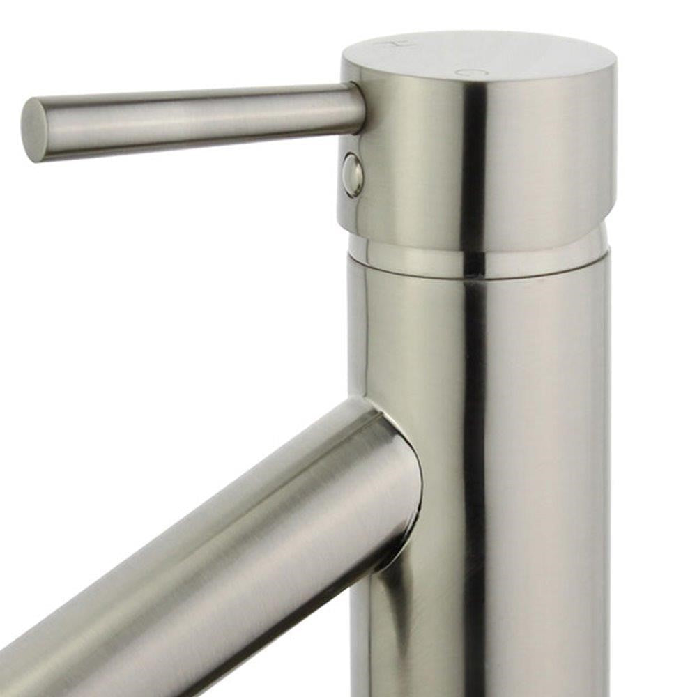 Bellaterra Malaga Single Handle Bathroom Vanity Faucet 10198-BN-WO (Brushed Nickel)