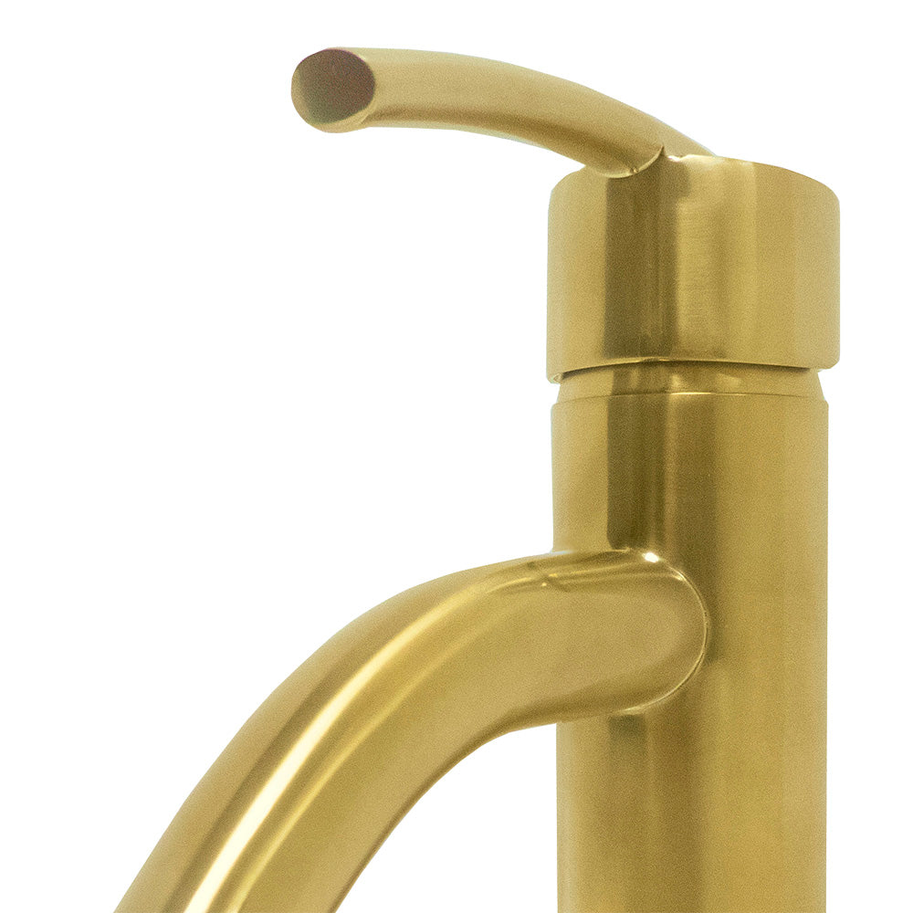 Bellaterra Refina Single Handle Bathroom Vanity Faucet 10198N1-GD-WO (Gold)