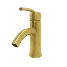 Load image into Gallery viewer, Bellaterra Refina Single Handle Bathroom Vanity Faucet 10198N1-GD-W (Gold)