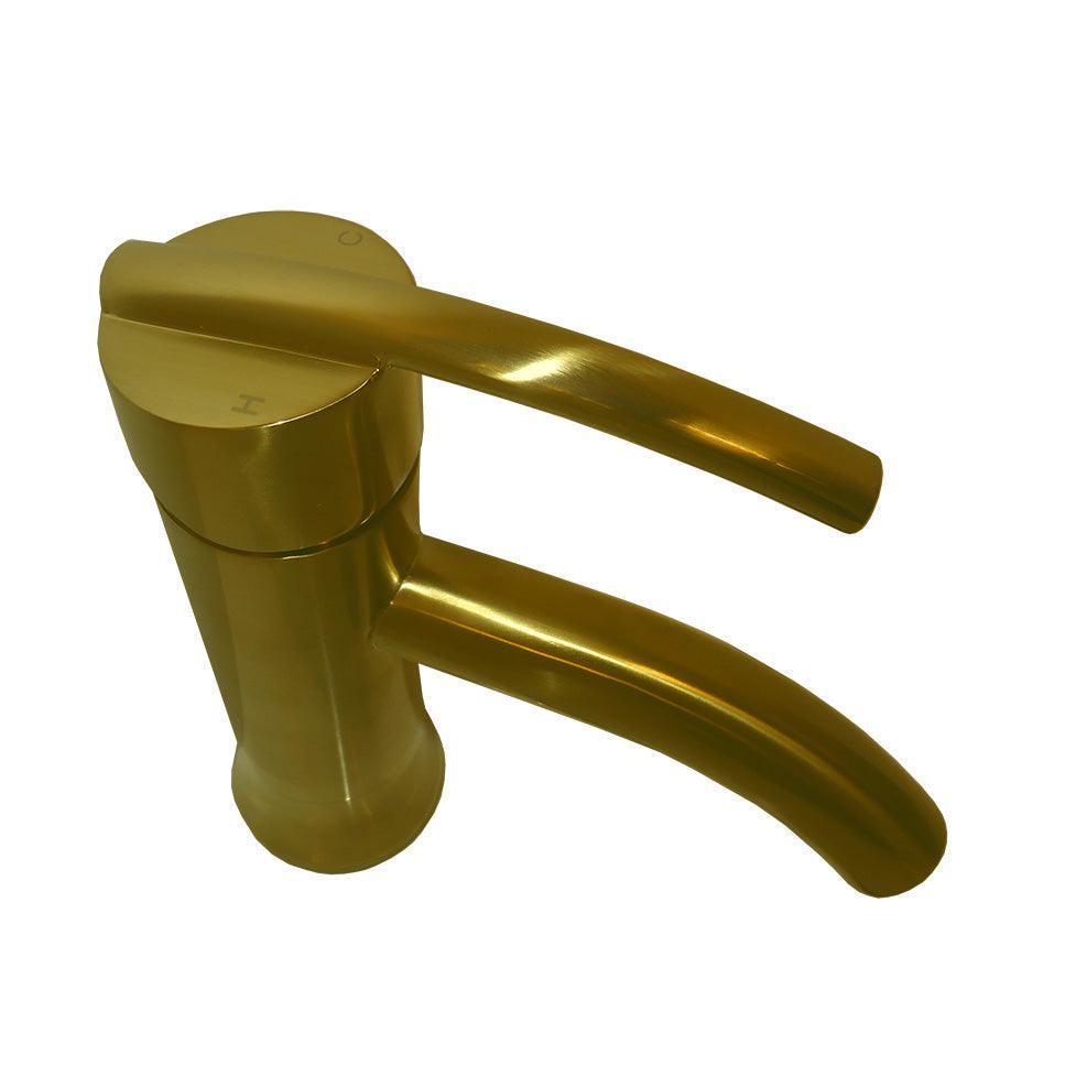 Bellaterra Refina Single Handle Bathroom Vanity Faucet 10198N1-GD-W (Gold)