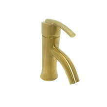 Load image into Gallery viewer, Bellaterra Refina Single Handle Bathroom Vanity Faucet 10198N1-GD-W (Gold)