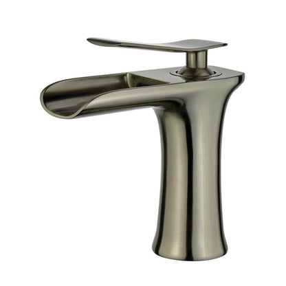 Bellaterra Logrono Single Handle Bathroom Vanity Faucet 12119B1-BN-WO (Brushed Nickel)