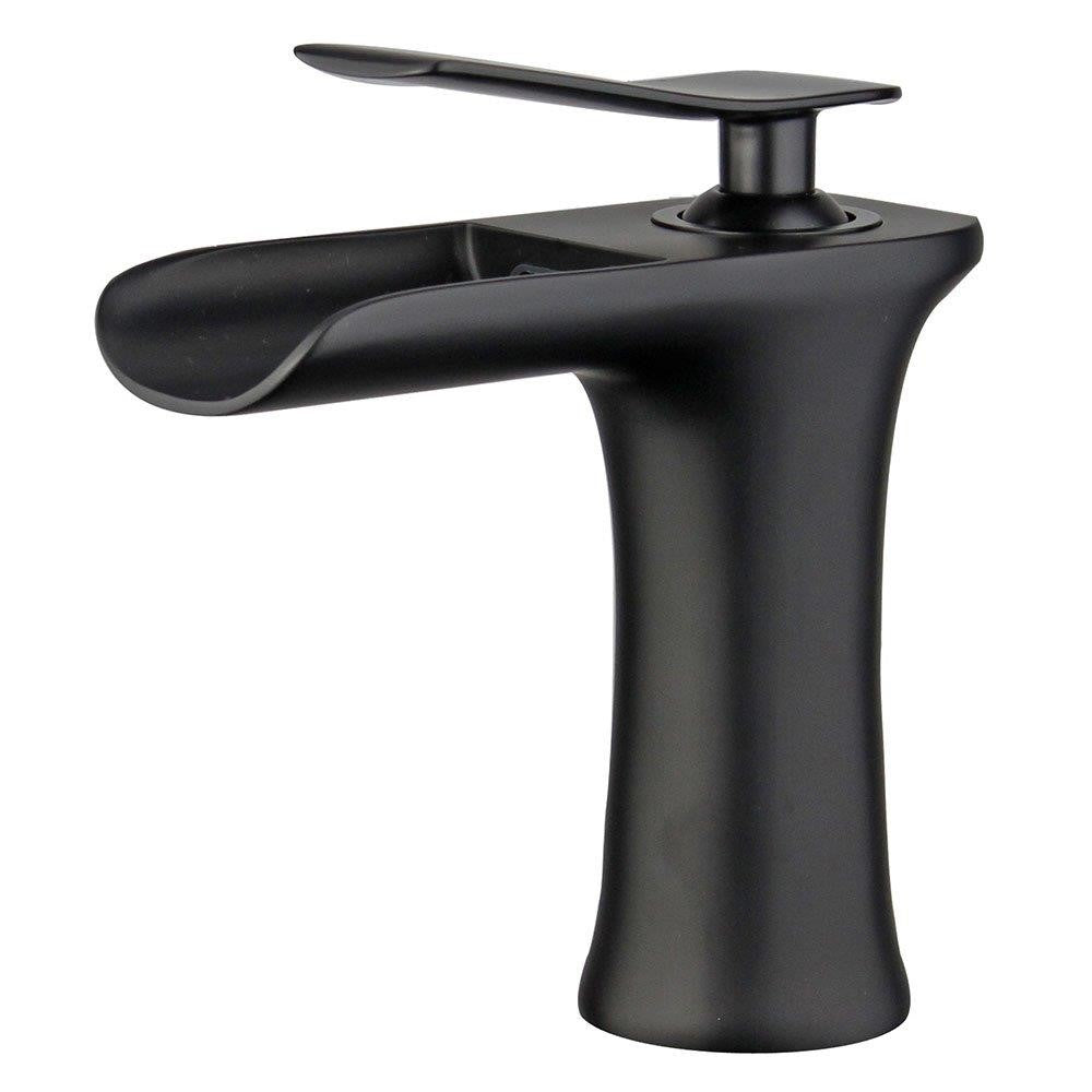 Bellaterra Logrono Single Handle Bathroom Vanity Faucet 12119B1-NB-WO (New Black)