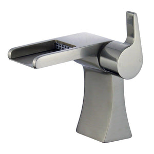 Bellaterra Salamanca Single Handle Bathroom Vanity Faucet 12119B3-BN-WO (Brushed Nickel)