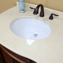 Load image into Gallery viewer, Bellaterra 34.6 In. Single Sink Vanity-Wood-Walnut Cream Marble Top 202016A-S-CR Basin 1