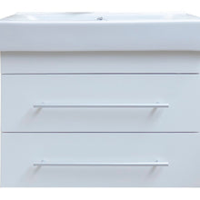 Load image into Gallery viewer, Bellaterra 24.25 in Single Wall Mount Style Sink Vanity-Wood 203102-S-DG-WH - White, Front