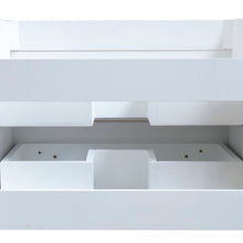 Load image into Gallery viewer, Bellaterra 24.25 in Single Wall Mount Style Sink Vanity-Wood 203102-S-DG-WH - White, Inside