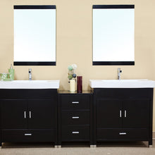 Load image into Gallery viewer, Bellaterra 80.7 in Double Sink Vanity-Wood-Black 203107-D, Front