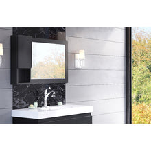 Load image into Gallery viewer, Bellaterra 40 in Mirror Cabinet - Black Wood Finish 203129-MC-BL, Sideview