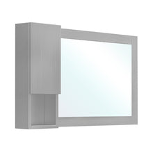 Load image into Gallery viewer, Bellaterra 40 in Mirror Cabinet - Gray Wood Finish 203129-MC-GYL, Sideview