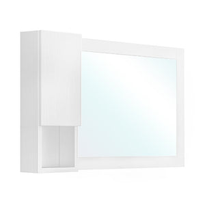 Bellaterra 40 in Mirror Cabinet - White Finish - Left Opening 203129-MC-WHL, Sideview
