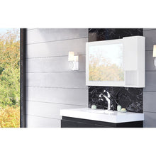Load image into Gallery viewer, Bellaterra 40 in Mirror Cabinet - White Finish - Right Opening 203129-MC-WHR, Front