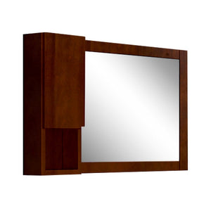 Bellaterra 40 in Mirror Cabinet - Walnut Wood Finish - Left Opening 203129-MC-WL, Sideview