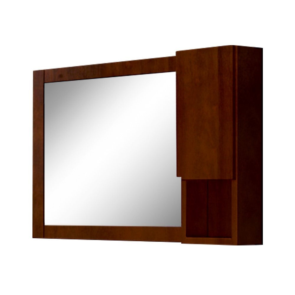 Bellaterra 40 in Mirror Cabinet - Walnut Finish - Right Opening 203129-MC-WR, Sideview