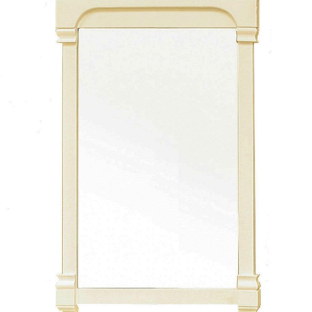 Bellaterra 24 in Solid Wood Frame Mirror 205024-MIRROR-CR, Front