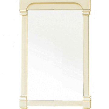 Bellaterra 24 in Solid Wood Frame Mirror 205024-MIRROR-CR, Front