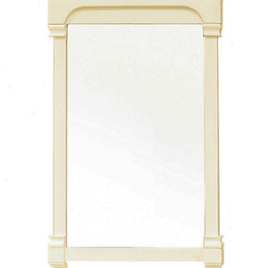 Bellaterra 24 in Solid Wood Frame Mirror 205024-MIRROR-CR, Front