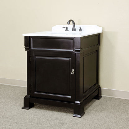 Bellaterra Freestanding 30” Espresso Single Sink Wood Vanity 205030-ES